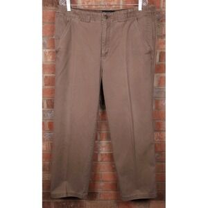 Scottevest Pants Men Size 38x30 Tec Brown Cotton Travel Outdoor Hike Tech